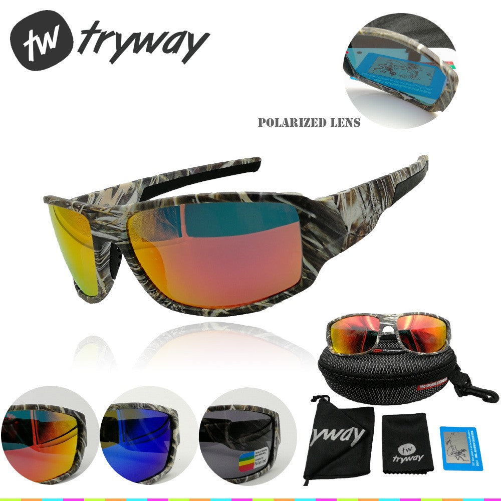 Polarized sunglasses men sport outdoor como frame moto cycling HD glasses TR90 Fishing Goggles