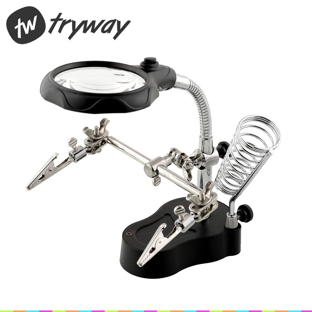 3.5X 12X LED Helping hand Magnifier Clamp Glass Lens with soldering IRON Stand TOOLS Oberlo 3.5X 12X LED Helping hand Magnifier Clamp Glass Lens with soldering IRON Stand TOOLS Oberlo