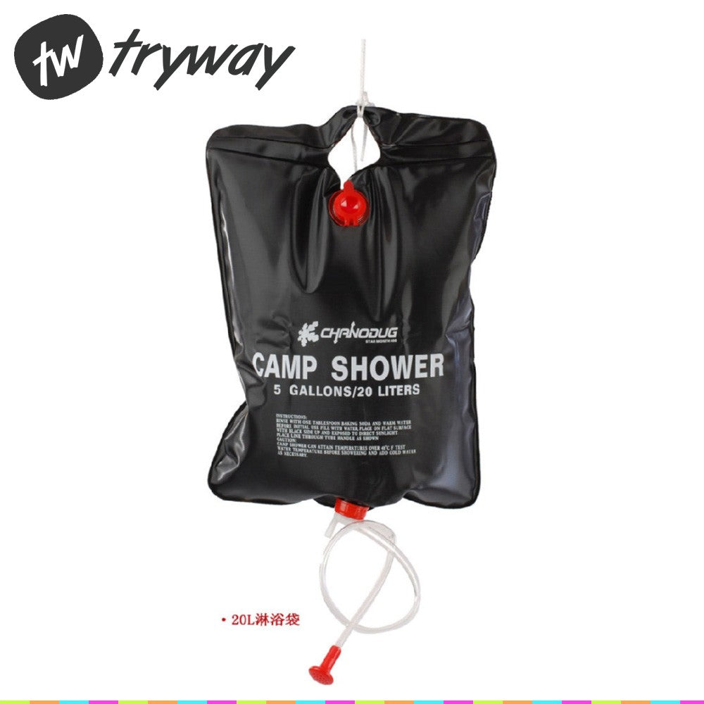 NEW Camp Shower 20L 5 Gallon Water Bags Super Solar Shower Camping Shower