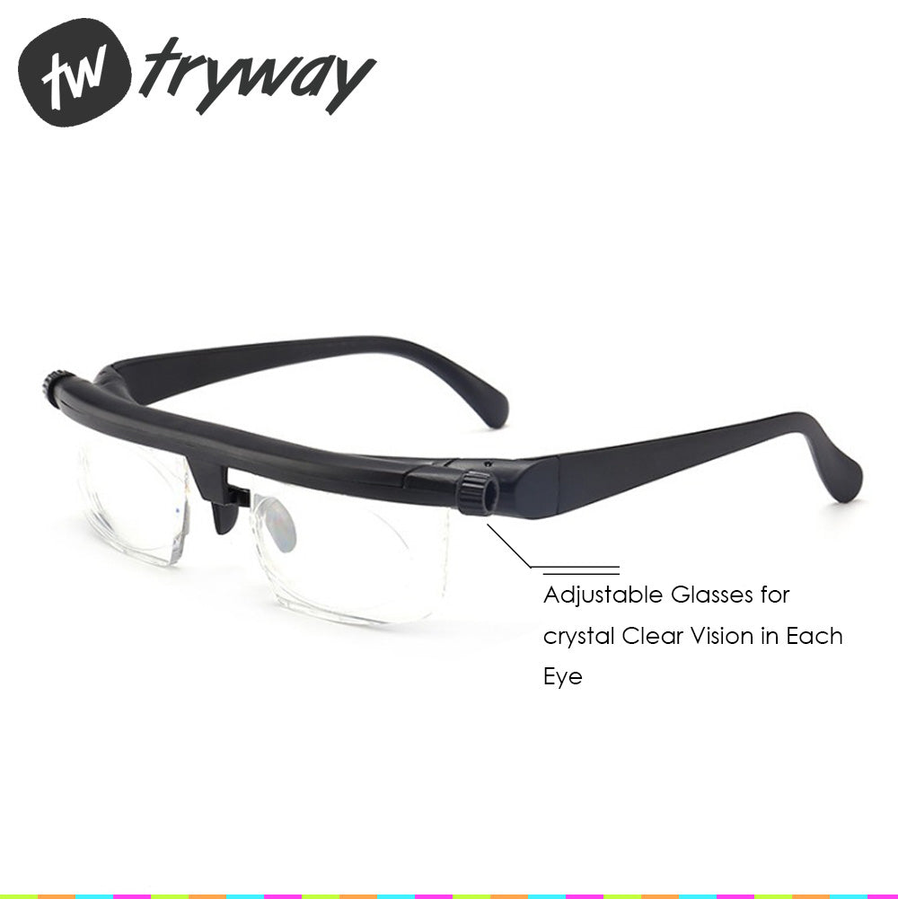 High quality Adjustable Dial Eye Vision Reader Glasses Variable Focus Glass For Distance Or Reading glasses Myopia Glasses