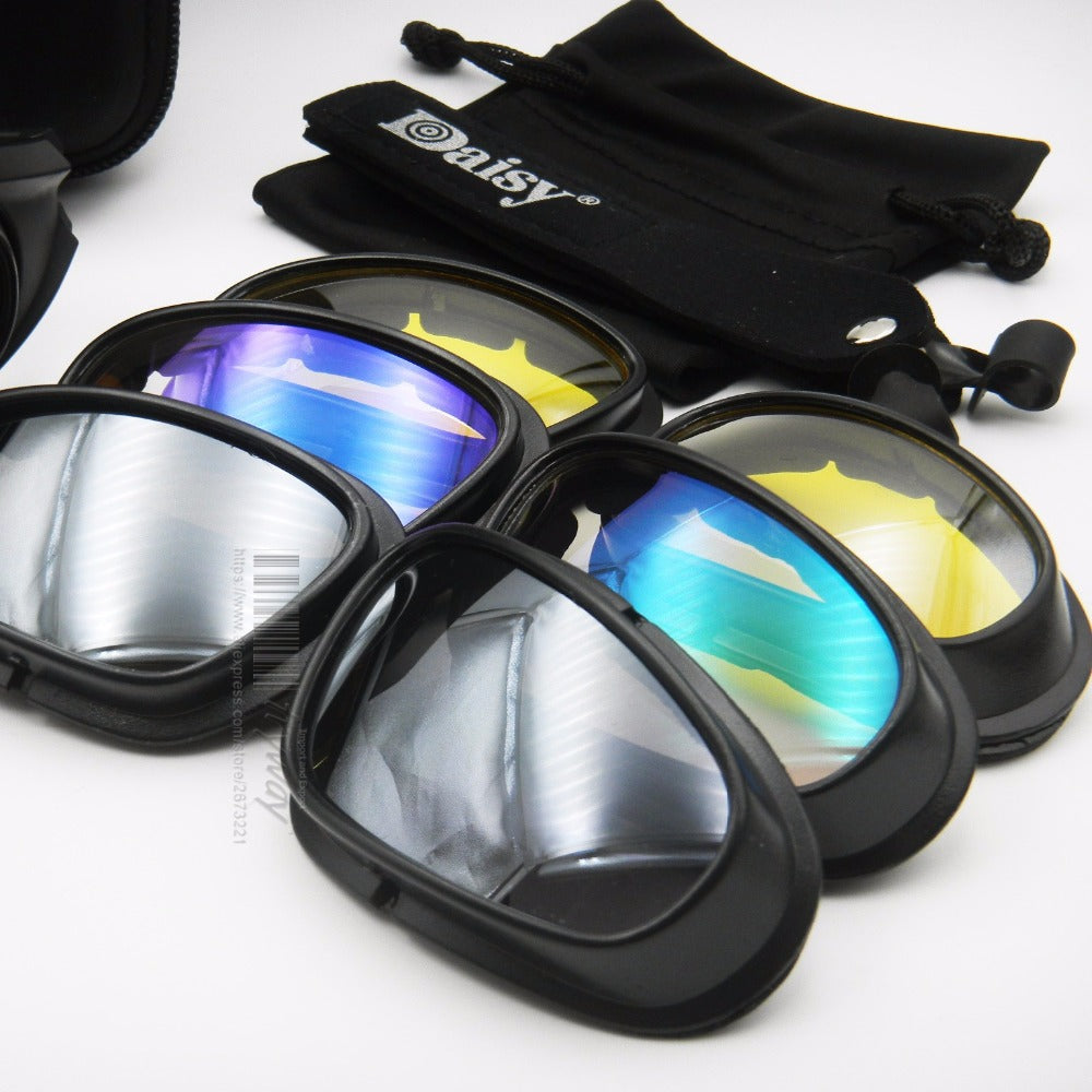 Daisy C5 Polarized Sunglasses Military Goggles Bullet Proof Desert Storm Eyewear Cycling Glasses