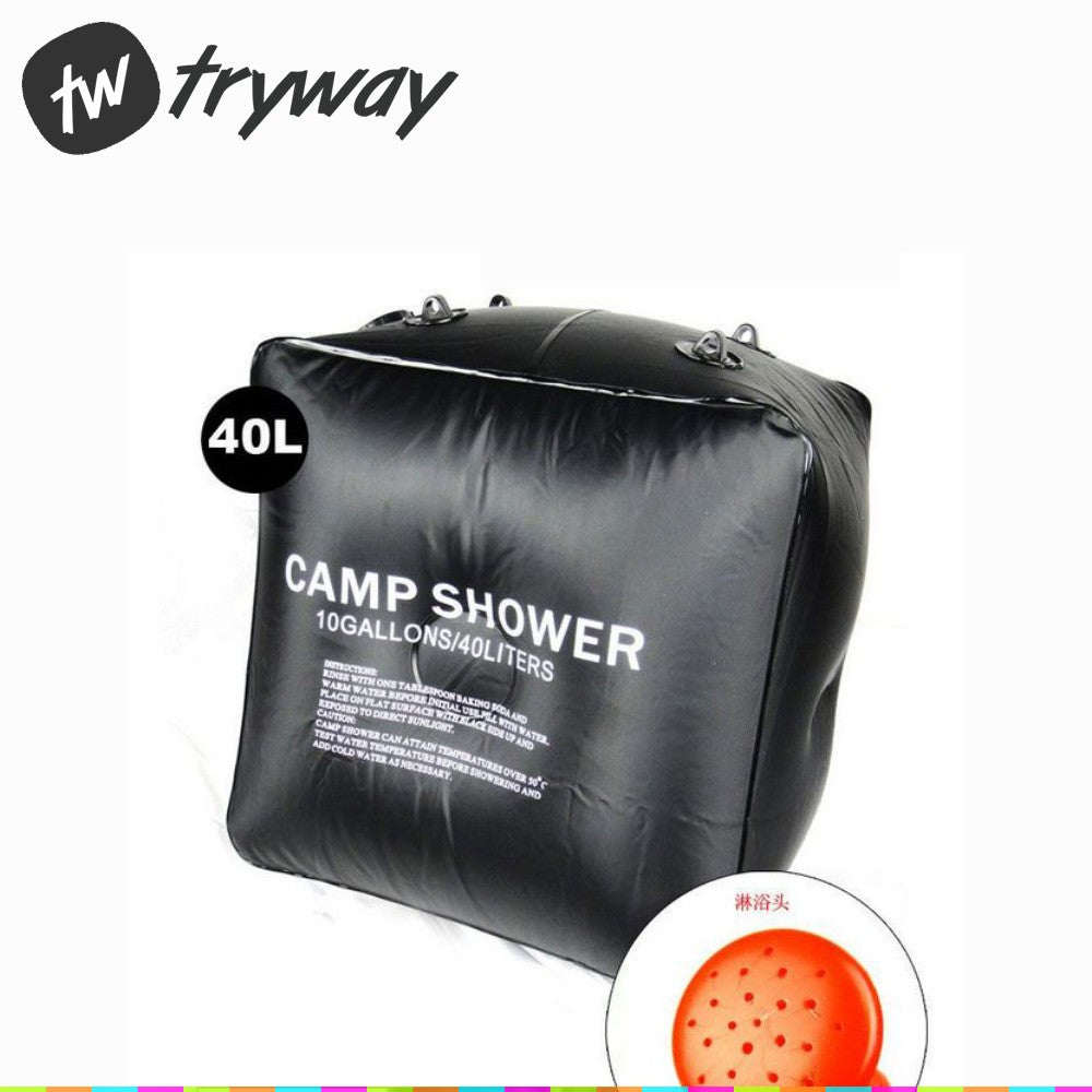 New Camp Shower 40L 10 Gallon/20l 5 Gallon Water Bags Super Solar Shower outdoor Camping Shower