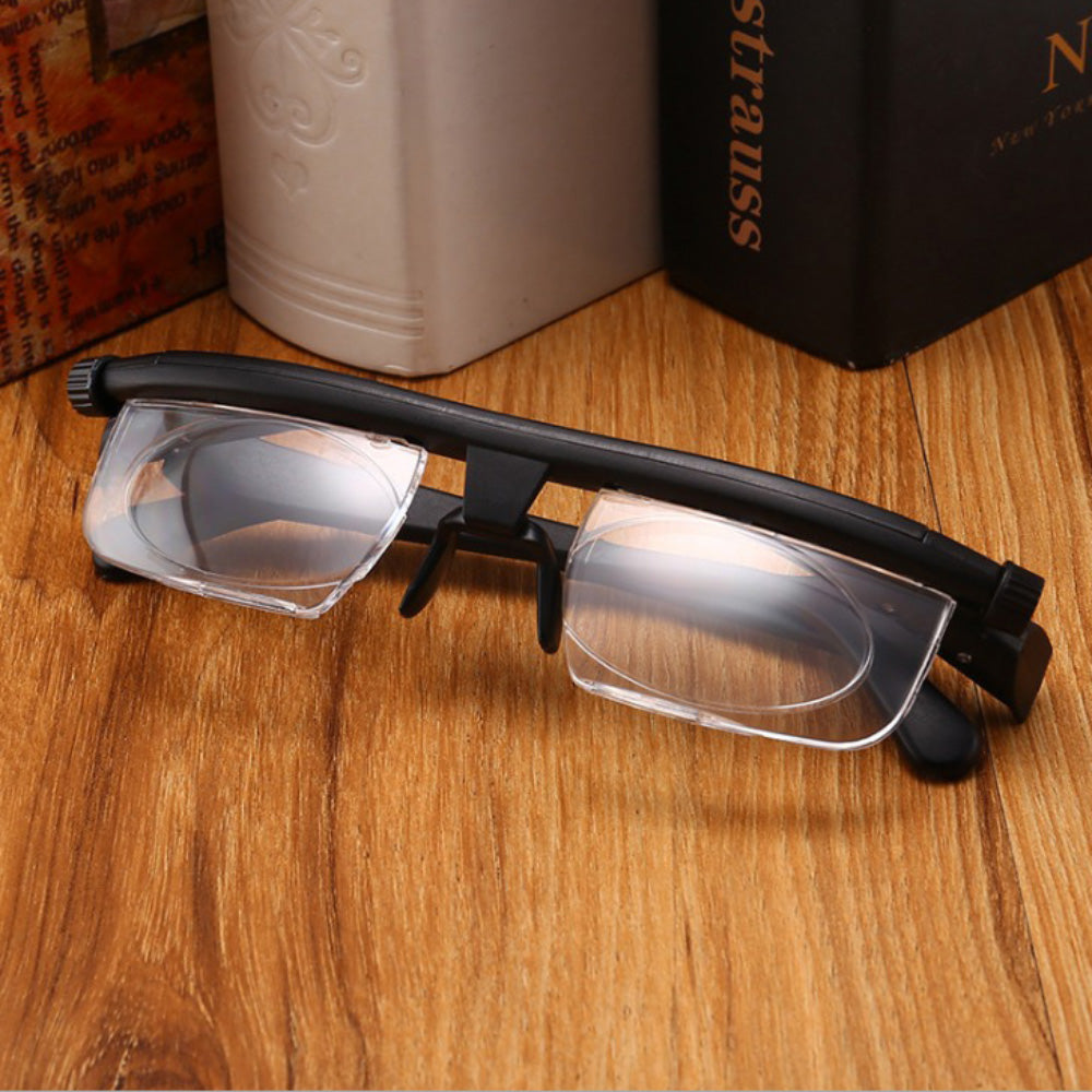 High quality Adjustable Dial Eye Vision Reader Glasses Variable Focus Glass For Distance Or Reading glasses Myopia Glasses