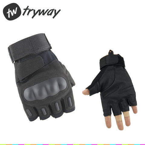 Tactical Gloves Military Black Army Adjustable leather Gloves Carbon Fiber Tortoise Shell Gloves