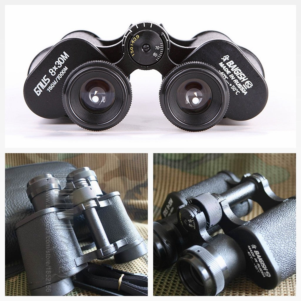 Baigish 8X30 Military Binoculars HD BPC5 ZOOM outdoor camping Astronomico 62 profissionais Binocular