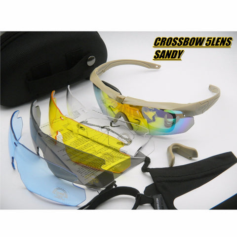 Tactical Crossbow polarized sunglasses Bullet-proof military UV400 Army Profile Protective Goggles