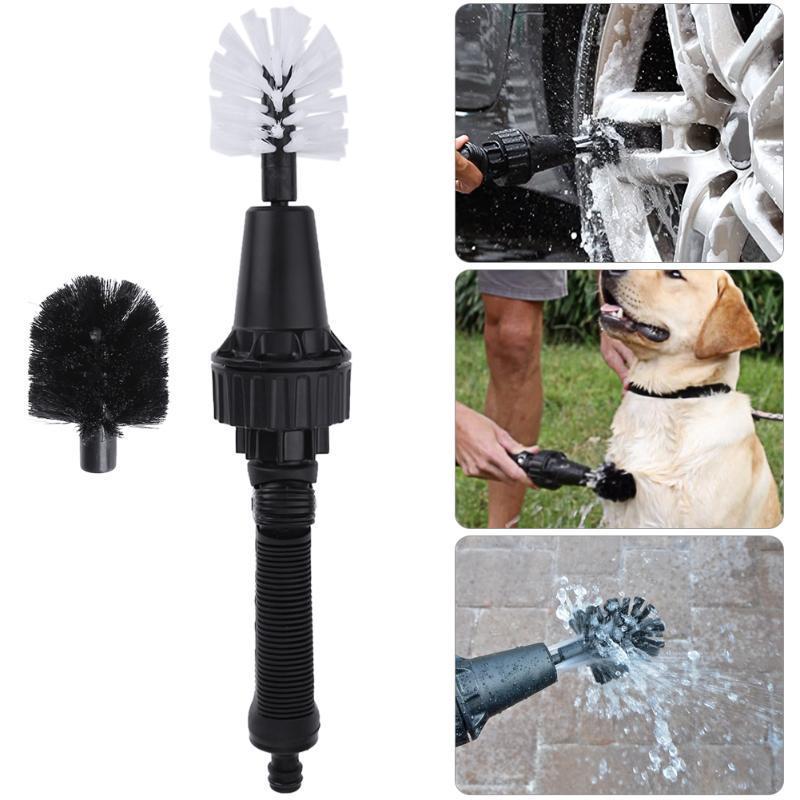 Ultimate Detail Brush Hero Rotary Cleaning Brush Universal Premium Water Powered Wash Brush Turbine hand-held water spray brush