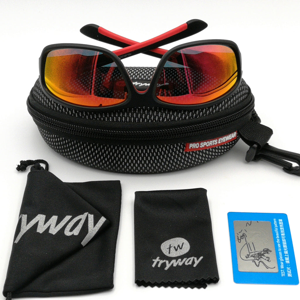 B&Q Polarized Sports Sunglasses 3 Pack For Men - UV400 For Cycling Fishing