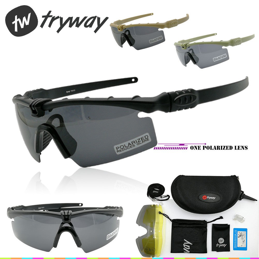 Tactical Eyewear BALLISTIC M 3.0 Military Strike Glasses with TR90 Frame and Polarized lens Goggles for Maximum Protection