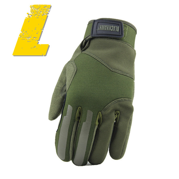 Black MEN Tactical GLOVES Full finger Gloves Ventilated For men 8155MDBK Gym Outdoor camping gloves